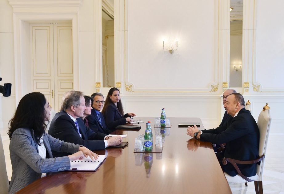 President Ilham Aliyev received US delegation VIDEO