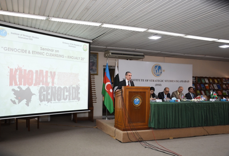 Pakistanda “Soyqırımı və etnik təmizləmə: Xocalı-25” mövzusunda seminar keçirilib