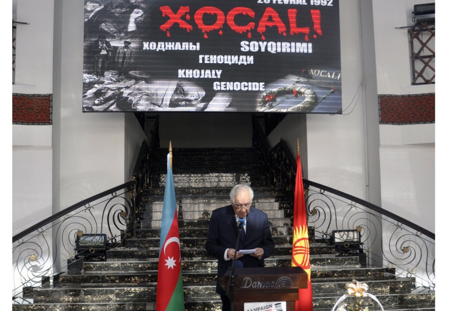 Qırğızıstanda Xocalı soyqırımının 25-ci ildönümü ilə bağlı anma mərasimi keçirilib