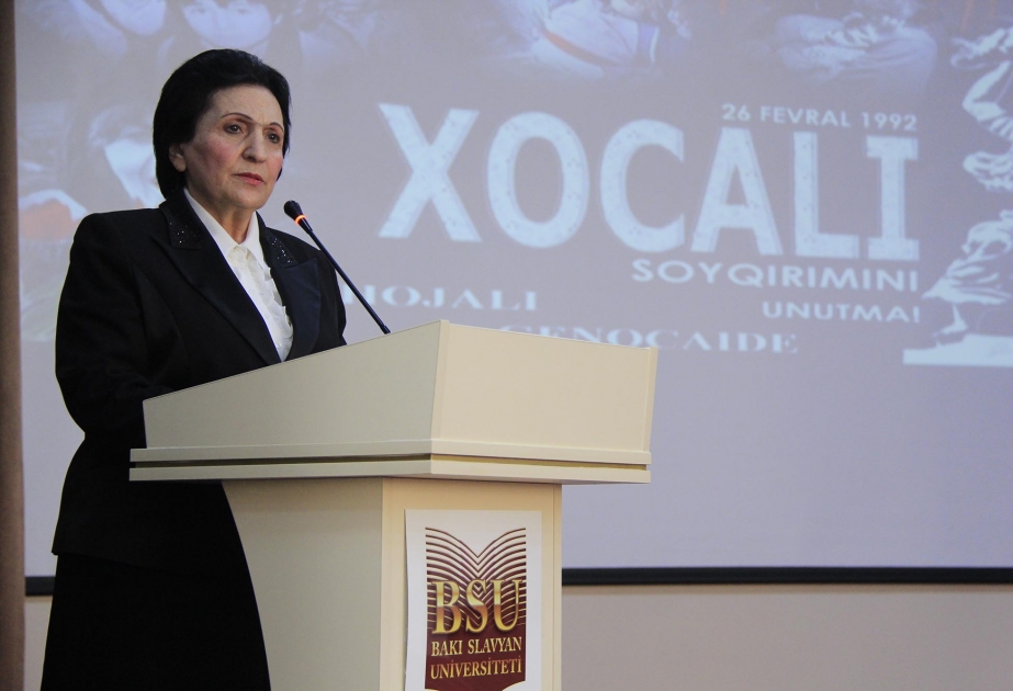 Bakı Slavyan Universitetində Xocalı faciəsi qurbanlarının xatirəsi anılıb