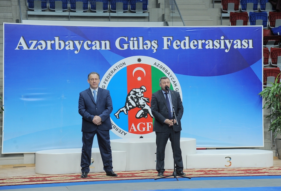 Sərbəst və yunan-Roma güləşi üzrə Azərbaycan birinciliyinin açılış mərasimi keçirilib