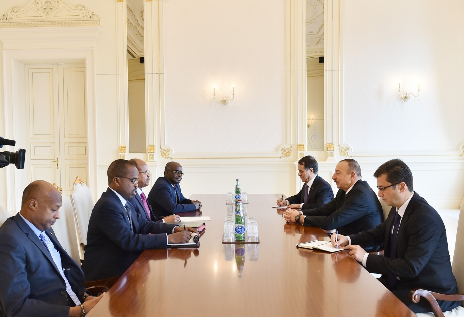 President Ilham Aliyev received delegation led by Djibouti`s Minister for Foreign Affairs and International Cooperation VIDEO