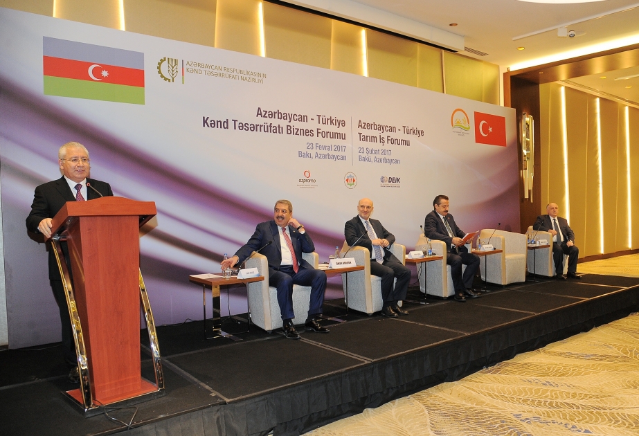 Agriculture Minister of Azerbaijan: There is a need of Turkish businessmen for investing in processing industry in Azerbaijan