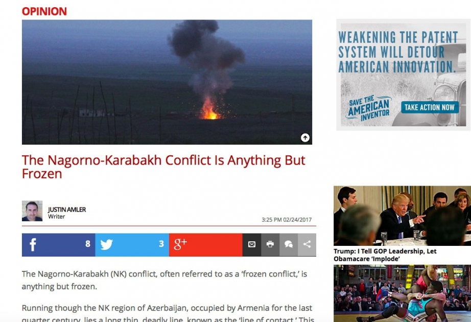 The Daily Caller: The Nagorno-Karabakh conflict is anything but frozen