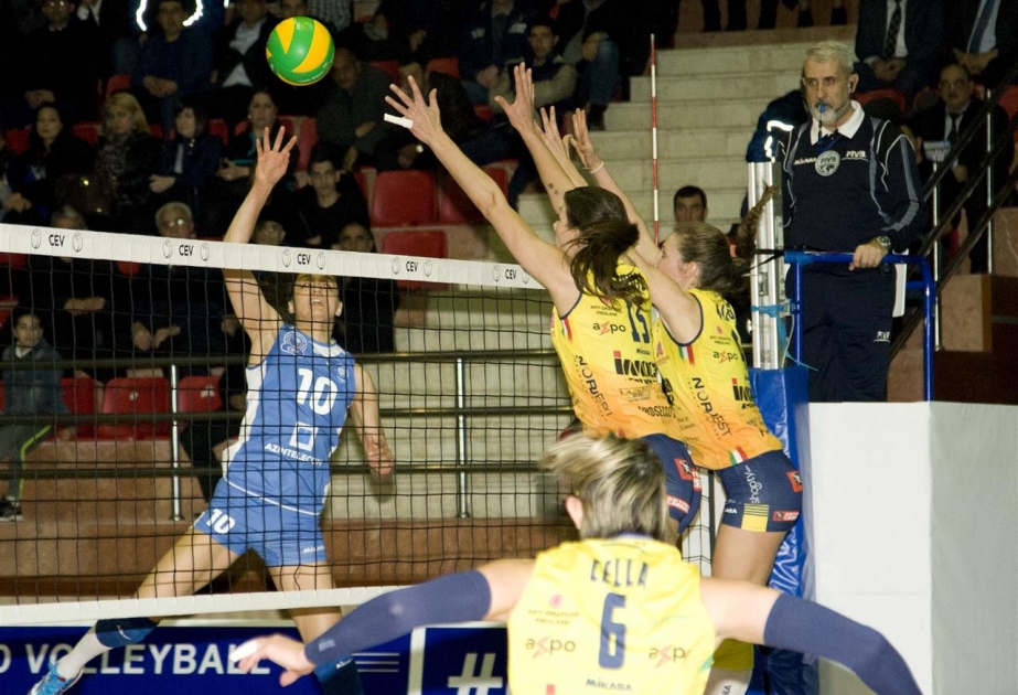 Bakının “Telekom” voleybol komandası İtaliyanın “Konegliano” klubunu qəbul edib