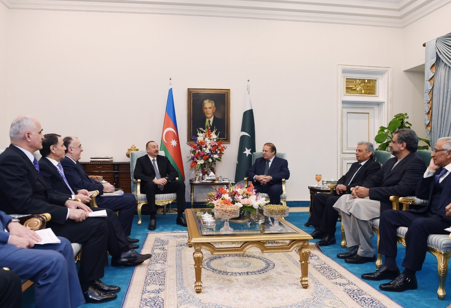 Entretien du président azerbaïdjanais Ilham Aliyev avec le Premier ministre pakistanais VIDEO