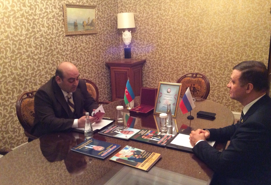 Russian MP awarded "Friend of Azerbaijan" Golden Order