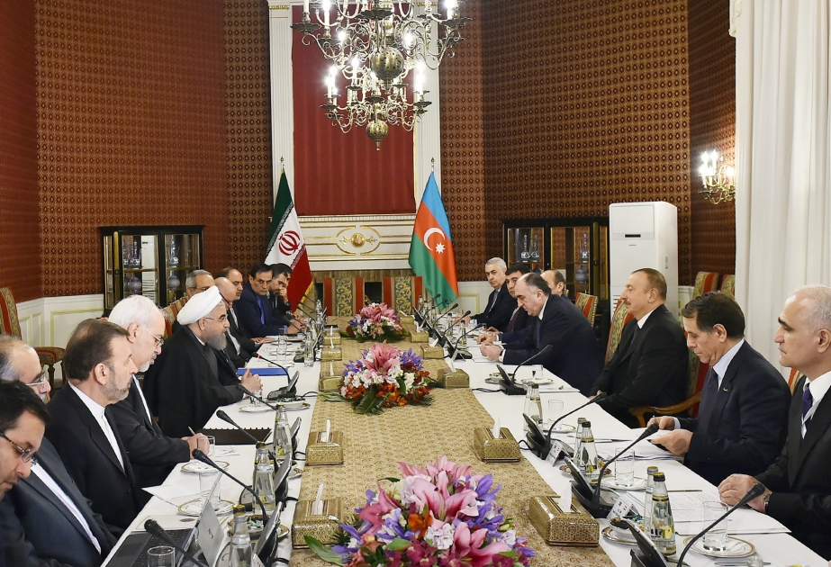 Presidents of Azerbaijan and Iran held expanded talks VIDEO