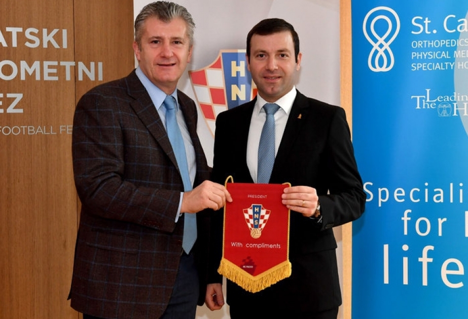 Le secrétaire général de l’AFFA rencontre le président de la Fédération croate de Football