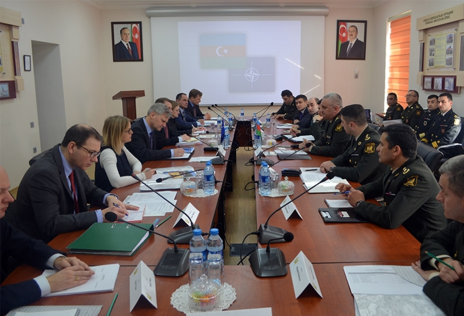 NATO experts visit Azerbaijani Defence Ministry`s Department of International Military Cooperation