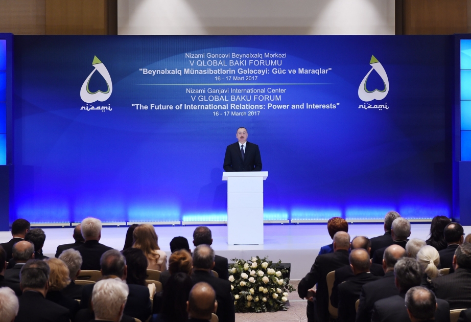 V. Globales Baku Forum  Präsident Ilham Aliyev nimmt an der Eröffnung teil VIDEO