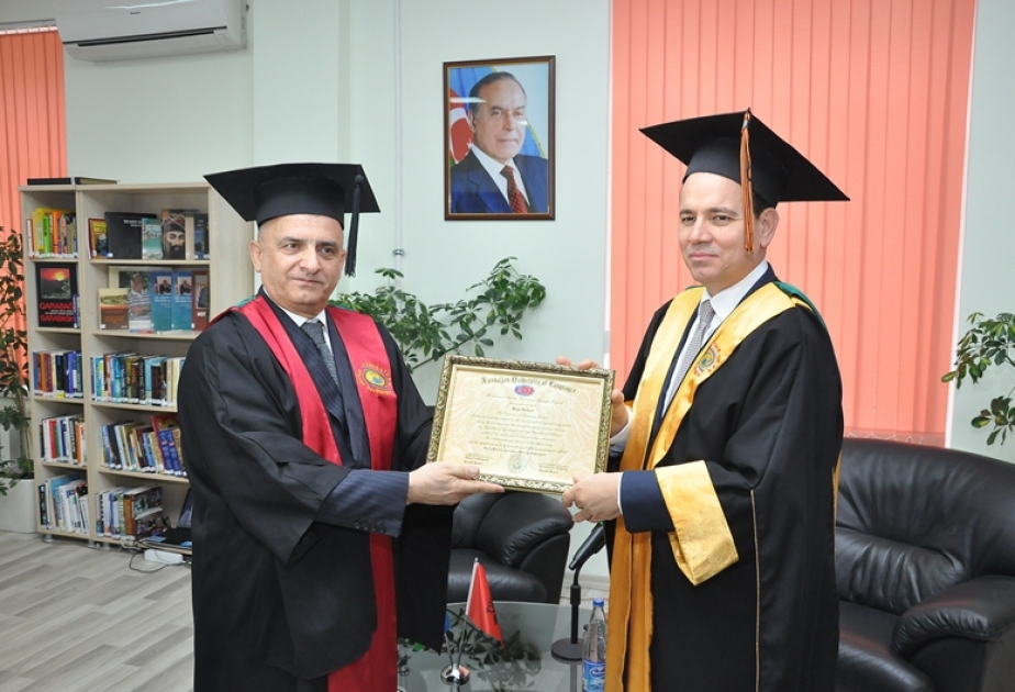 Albanian President receives honorary doctorate from Azerbaijan University of Languages