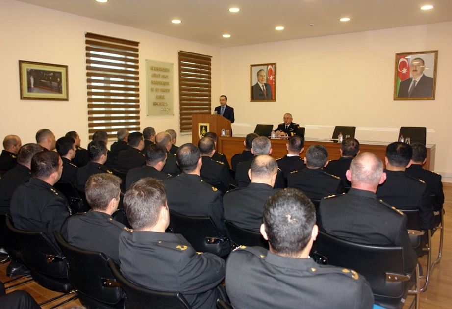 Dini Qurumlarla İş üzrə Dövlət Komitəsi nümayəndələrinin hərbi dənizçilərlə görüşü keçirilib