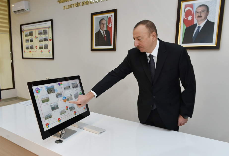 Prezident İlham Əliyev Saatlıda “Sarıcalar” yarımstansiyasının açılışında iştirak edib YENİLƏNİB VİDEO