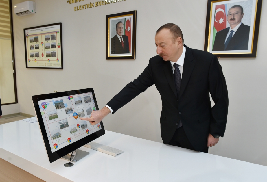 President Ilham Aliyev inaugurated Sarijalar substation in Saatli district VIDEO