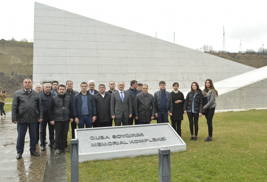 “Hərbi Vətənpərvərlik və Mütəxəssis Hazırlığı Mərkəzi” MMC-nin kollektivi Quba Soyqırımı Memorial Kompleksini ziyarət edib