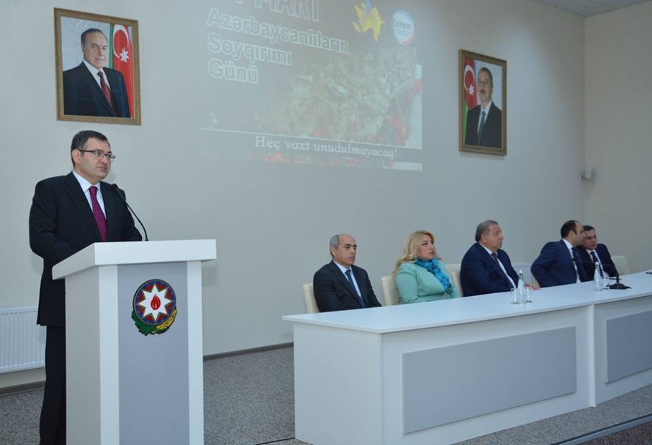 Azərbaycanlıların Soyqırımı Günü ilə əlaqədar anım tədbiri keçirilib