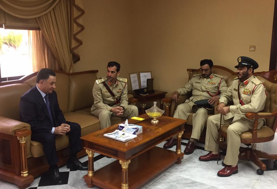 Rencontre du ministre azerbaïdjanais de l’Intérieur avec le commandant de la police de Dubaï