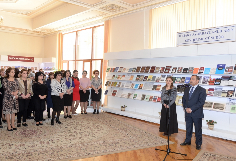 Bakıda “31 mart Azərbaycanlıların soyqırımı günüdür” adlı kitab sərgisi açılıb