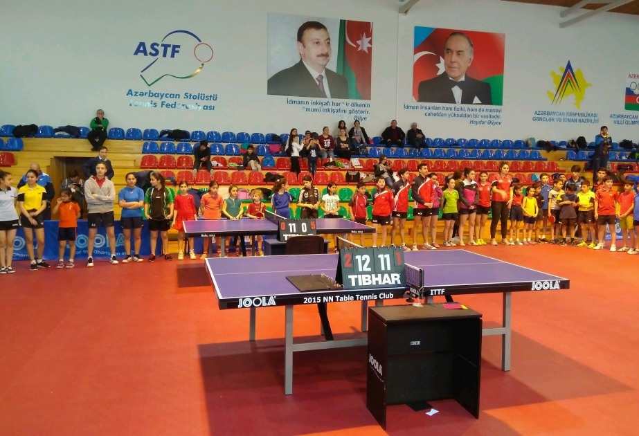 Gənclər və yeniyetmələr arasında stolüstü tennis üzrə Azərbaycan birinciliyinə yekun vurulub