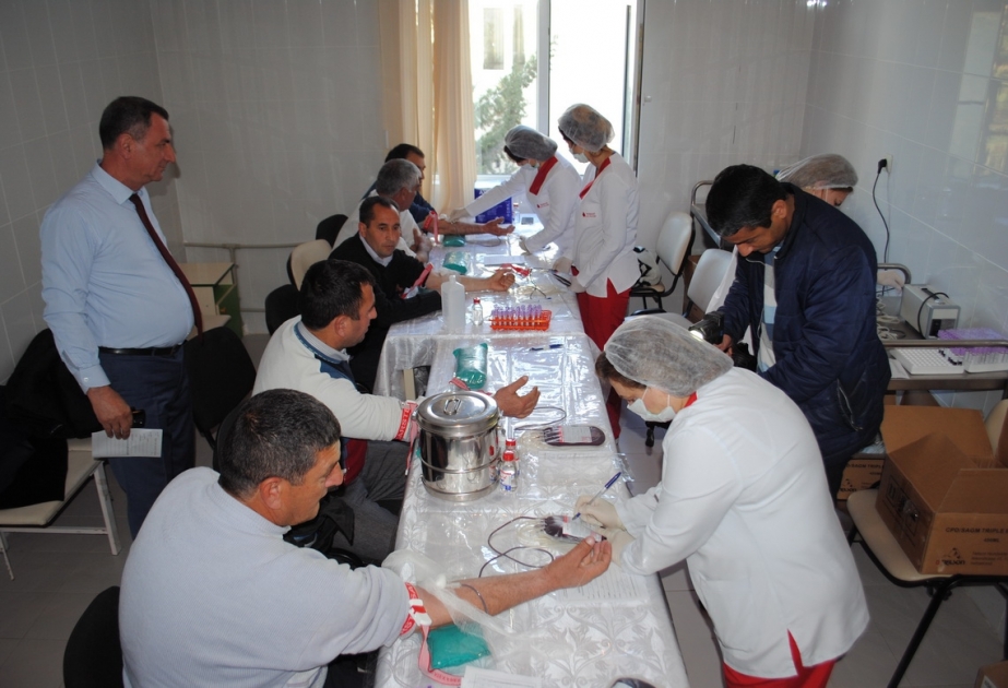 Kürdəmirdə qanvermə aksiyası keçirilib