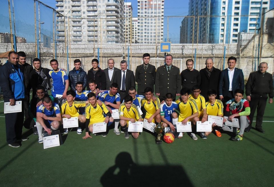 Penitensiar Xidmətin tərbiyə müəssisəsində mini futbol matçı keçirilib