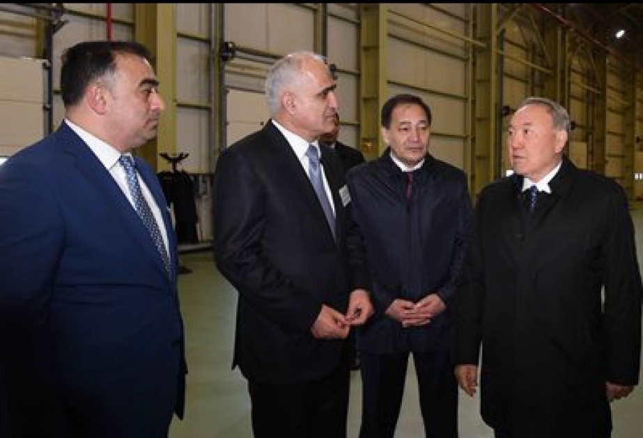 President of Kazakhstan becomes familiar with Azerbaijan`s Logistics Center in Aktau