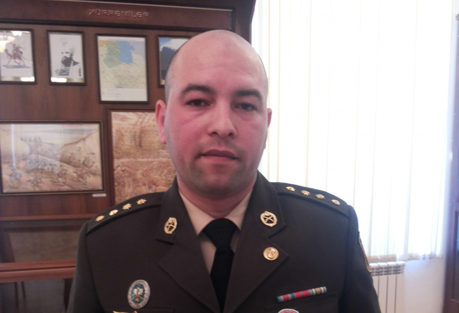 Kapitan Elmir Abbasov: Aprel döyüşlərində ermənilər əvvəlki postlarından da xeyli arxaya qaçırdılar