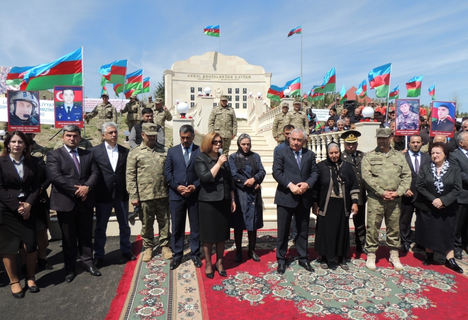 В Физули открылся мемориал памяти погибших в апрельских боях