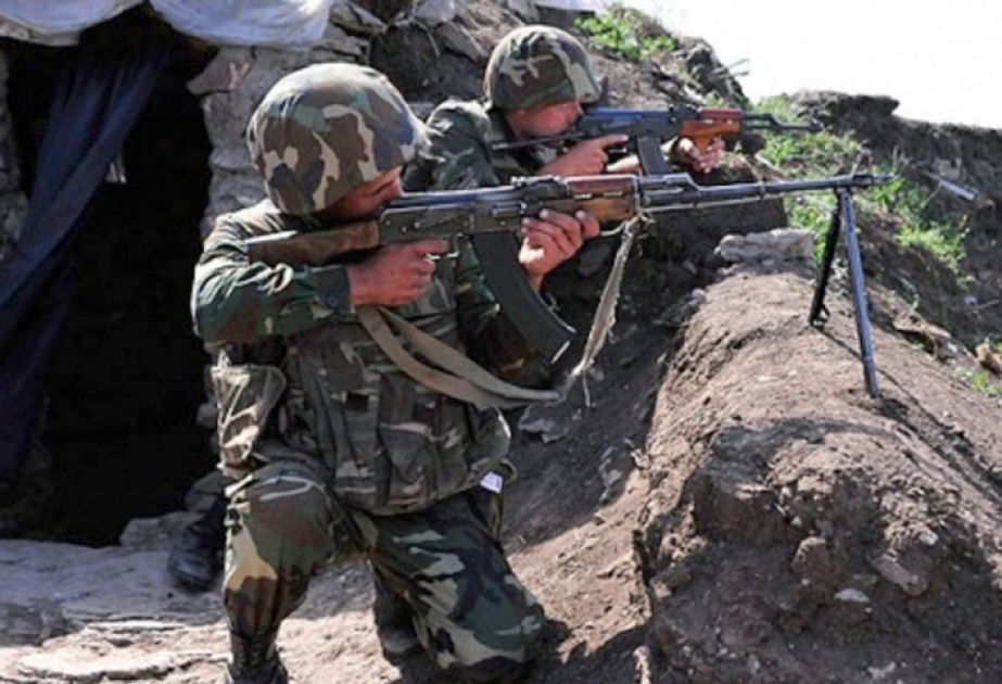Ermənistan silahlı qüvvələrinin bölmələri minaatanlardan istifadə etməklə atəşkəs rejimini 132 dəfə pozub