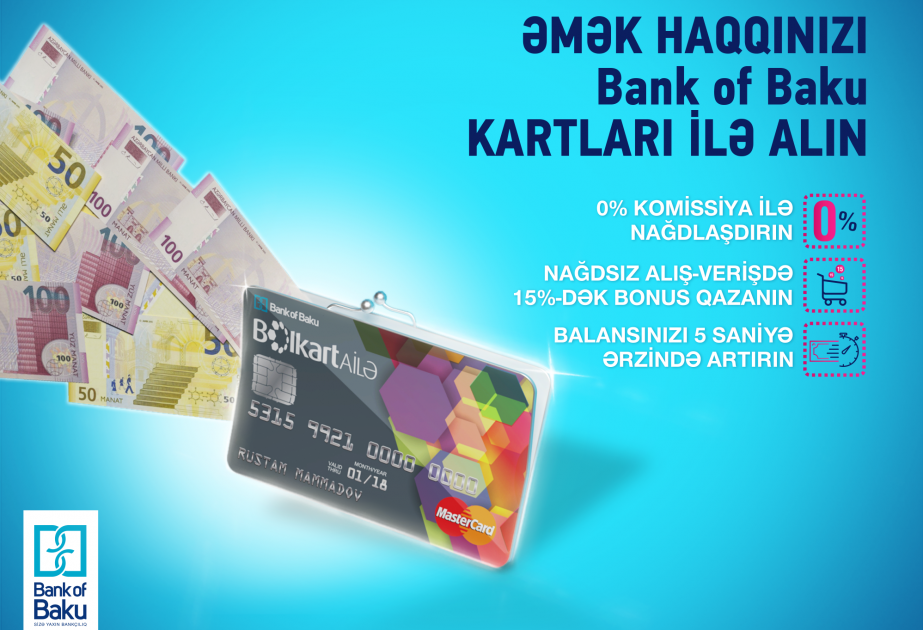 "Bank of Baku" korporativ müştərilərinə yeni əməkhaqqı kartlarını təklif edir