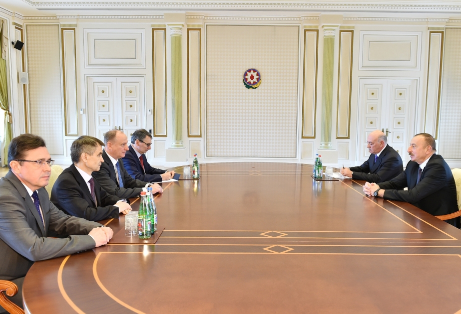 President Ilham Aliyev received delegation led by Secretary of Russian Security Council VIDEO