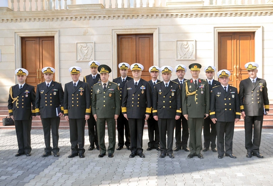 Türkiyə Hərbi Dəniz Qüvvələrinin nümayəndə heyəti Heydər Əliyev adına Azərbaycan Ali Hərbi Məktəbində olub