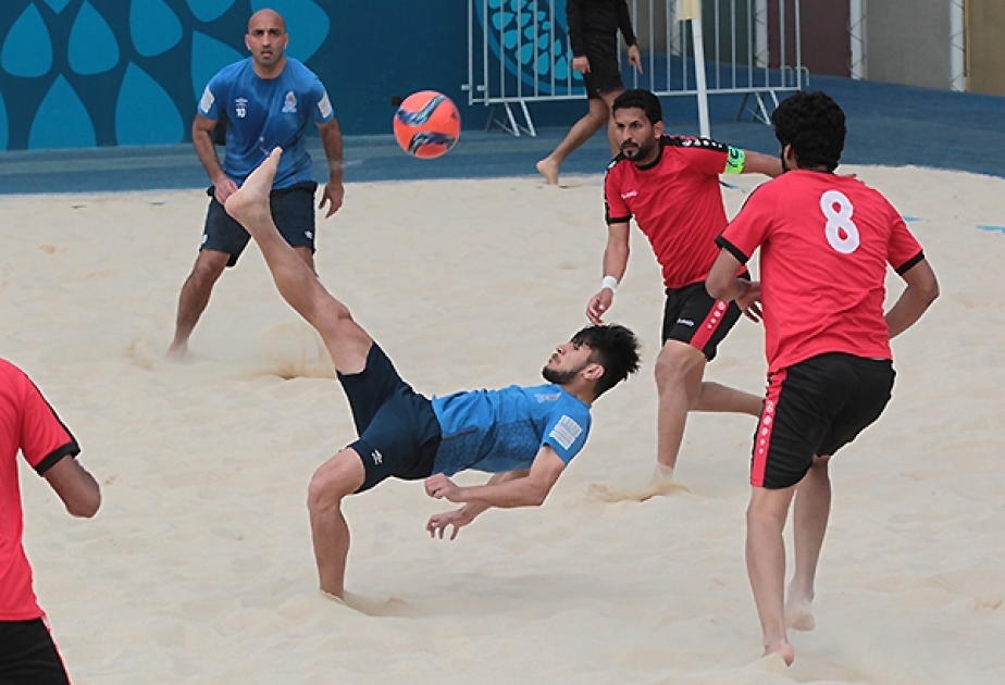 Çimərlik futbolu üzrə millimiz yoldaşlıq oyununda qələbə qazanıb