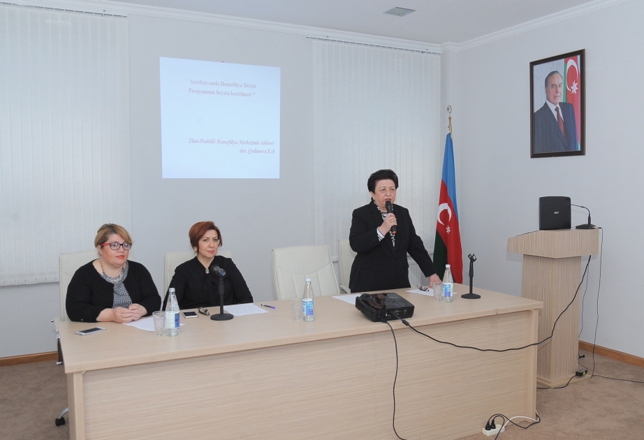 Elmi-Praktiki Hemofiliya Mərkəzinin dispanser qeydiyyatında 1554 xəstə var