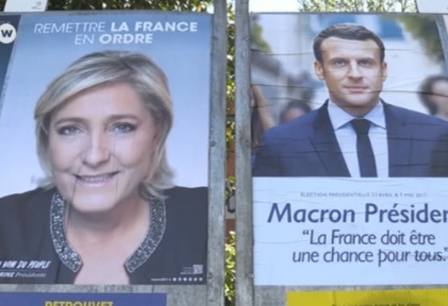 Fransa seçki ərəfəsində: Makronun və Le Penin birinci turda şansları bərabərləşib
