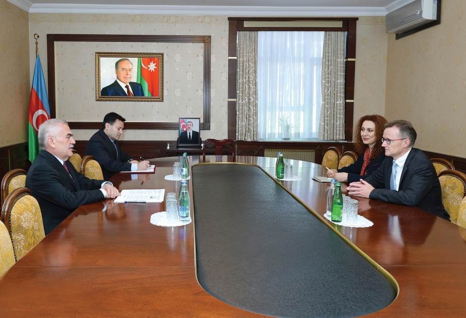 Председатель Верховного Меджлиса Нахчыванской Автономной Республики встретился с послом Германии в нашей стране