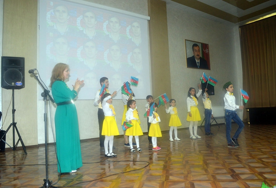 Şəmkirdə Milli Qəhrəman İsgəndər Aznaurovun xatirəsi anılıb