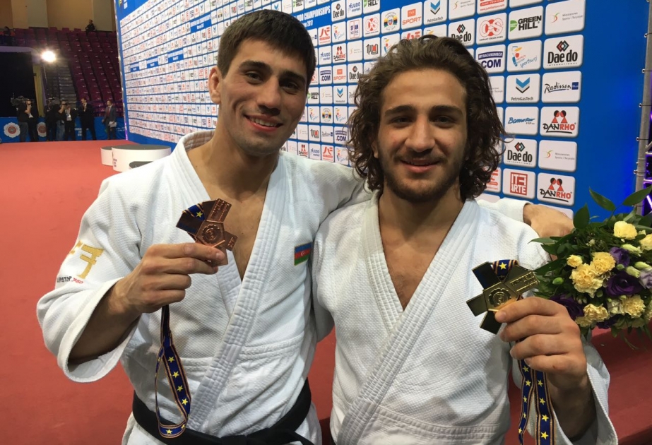 Azərbaycanın cüdoçuları Avropa çempionatında 1 qızıl və 1 bürünc medal qazanıblar