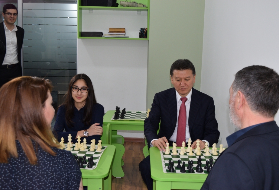 FIDE President visits Vugar Hashimov Chess Academy
