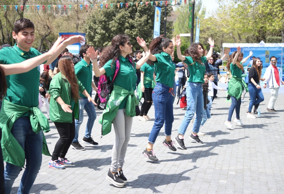 Mass workout in Baku