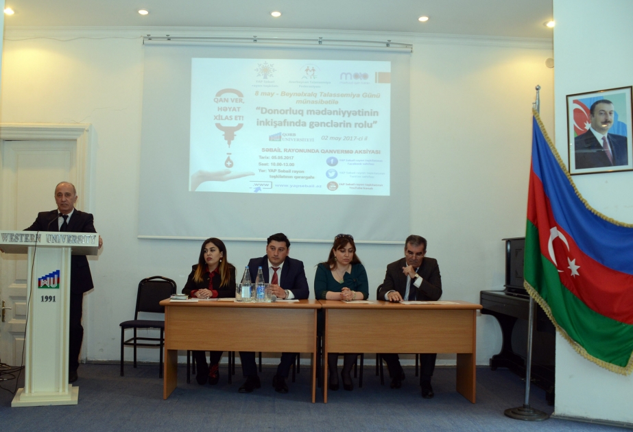 Donorluq mədəniyyətinin inkişafında gənclərin böyük rolu var