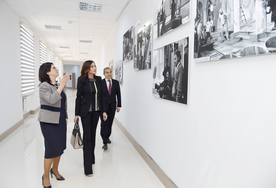 First Vice-President Mehriban Aliyeva attended opening of newly renovated educational block of Azerbaijan State University of Culture and Arts