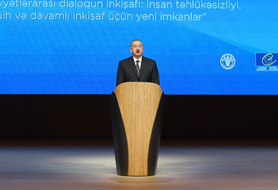 Prezident İlham Əliyev: Ümumdünya Mədəniyyətlərarası Dialoq Forumu qlobal platformaya çevrilib
