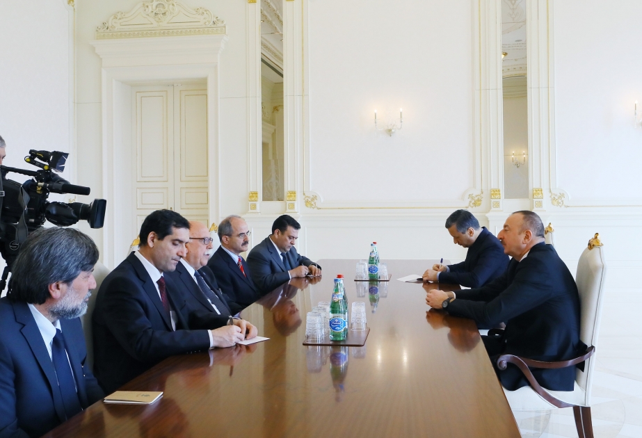 Präsident Ilham Aliyev empfängt türkische Delegation VIDEO