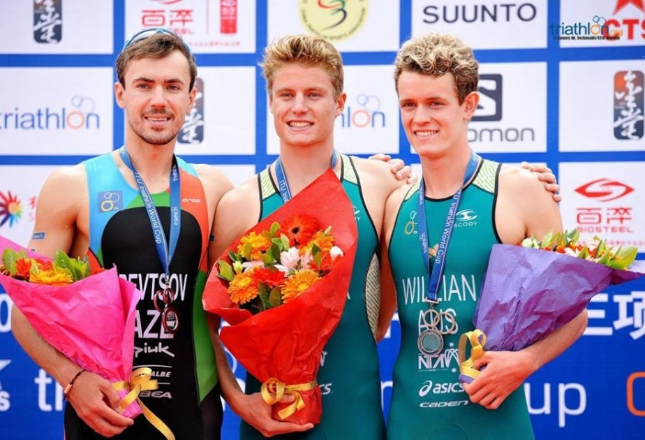 Azərbaycan triatlonçusu Avropa kuboku yarışlarının gümüş medalını qazanıb