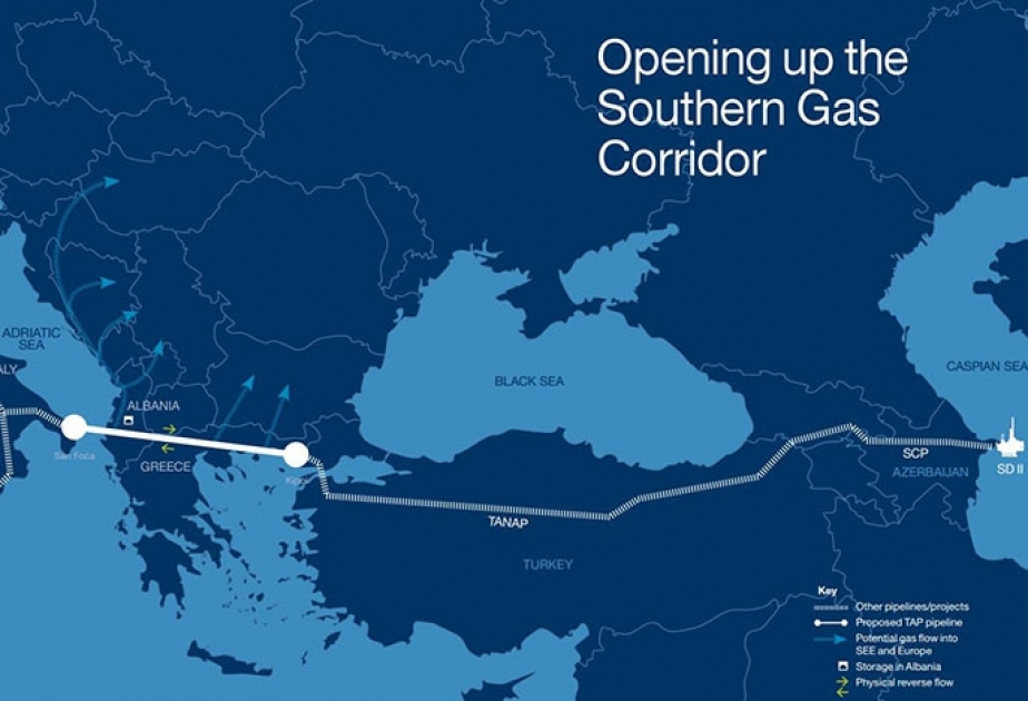 مسؤول ممر الجنوب للغاز يعلن حجم الاعمال المنفذة في مشاريع نقل الغاز الاذربيجاني الى أوروبا