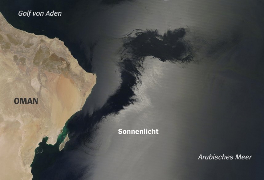 NASA: Ein Satellitenfoto offenbart sonderbaren Schatten im Arabischen Meer