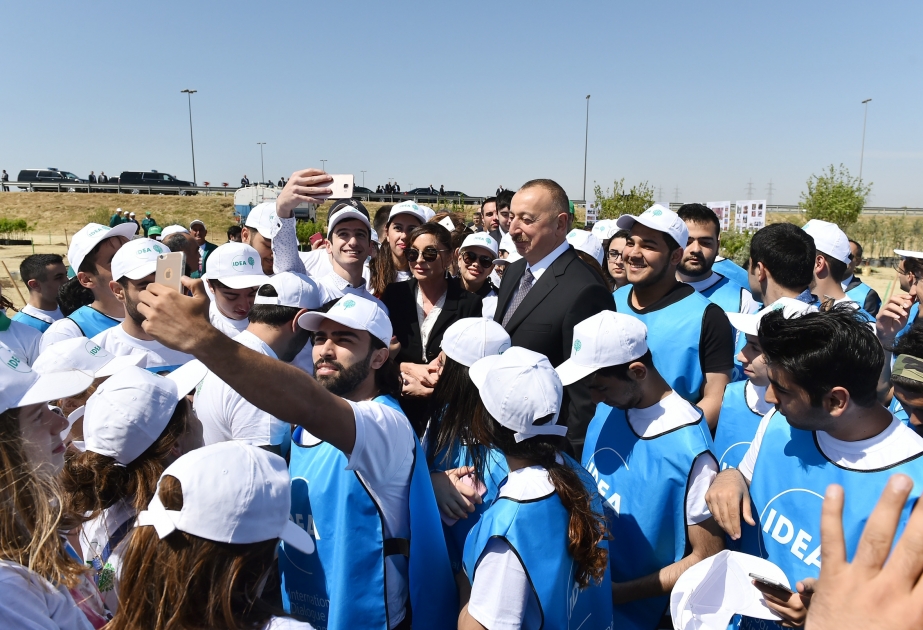 President Ilham Aliyev attended tree-planting campaign on the occasion of national leader Heydar Aliyev`s birthday VIDEO