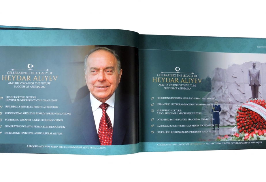 Britaniyada nəşr olunan kitabda ulu öndər Heydər Əliyevin Azərbaycan xalqı qarşısındakı əvəzsiz xidmətlərindən bəhs edilir VİDEO